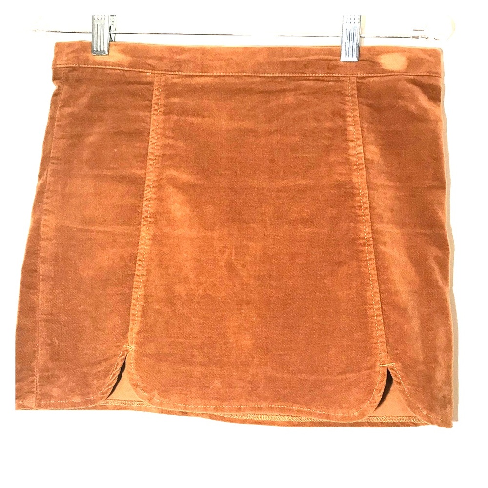 Rust suede Brandy Melville Skirt
